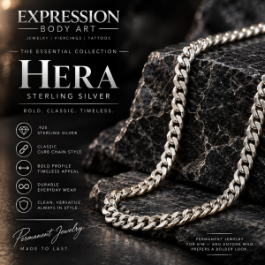Hera – Sterling Silver Curb Chain | Special Order