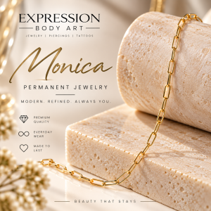 Monica – Gold Permanent Jewelry Chain