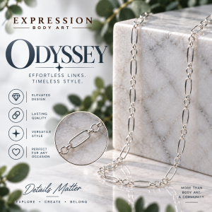 Odyssey | Sterling Silver Oval Link Permanent Jewelry