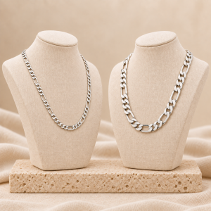 925 Sterling Silver Figaro Chain Necklace