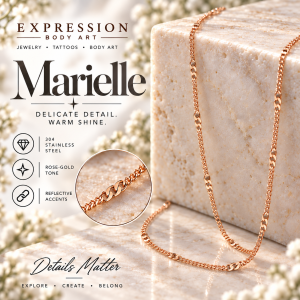 Marielle – Rose-Gold-Tone Stainless Steel Permanent Jewelry Chain
