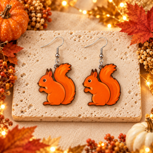 Squirrel Dangle Earrings