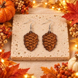 Pinecone Dangle Earrings