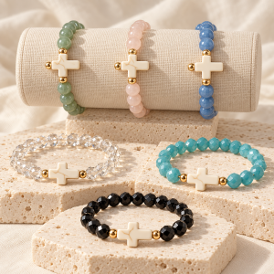 Beaded Cross Bracelets