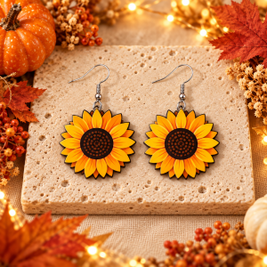 Sunflower Dangle Earrings
